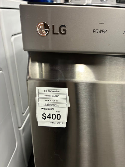 LG Dishwasher 24” stainless steel
