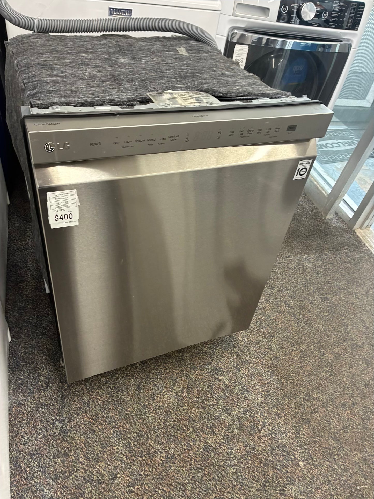 LG Dishwasher 24” stainless steel