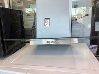 Ge cafe wall mount glass canopy chimney Hood whit 350 cfm  blower and dual halogen cooktop lighting stainless steel Range hood