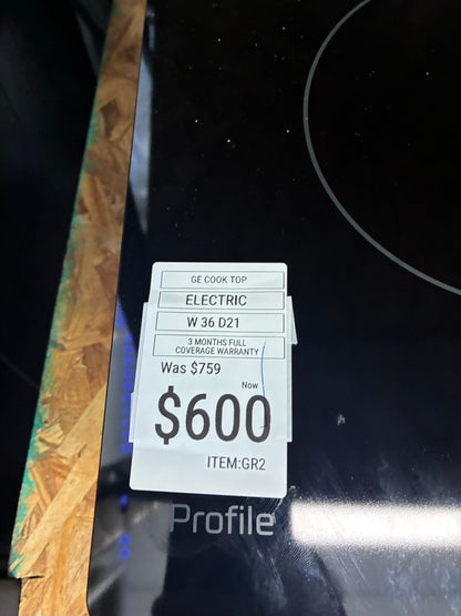 Brand New GE -36" Electric Cooktop - Black stainless steel Model:PP7030BMTS (Copy 2)