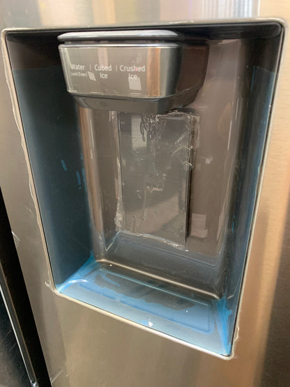Samsung French Door Refrigerator 35.75 in. W 27 cu. ft. 3-Door in Fingerprint Resistant Stainless Steel, Standard Depth M: RF27T5201SR