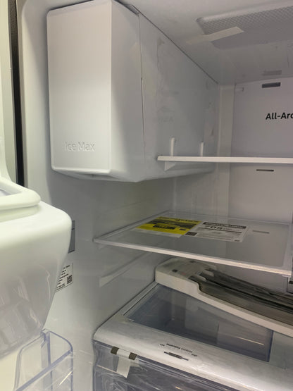 Samsung French Door Refrigerator 35.75 in. W 27 cu. ft. 3-Door in Fingerprint Resistant Stainless Steel, Standard Depth M: RF27T5201SR